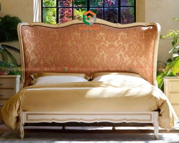 Giường ngủ đầu giường bọc đệm kiểu dáng Luxury G-003